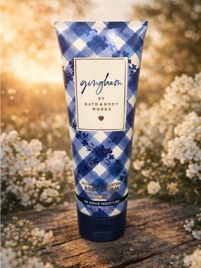 Bath & Body Works Gingham Blue Body Cream - Hydrating Lotion